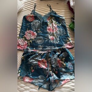 Floral Satin Sleepwear Set